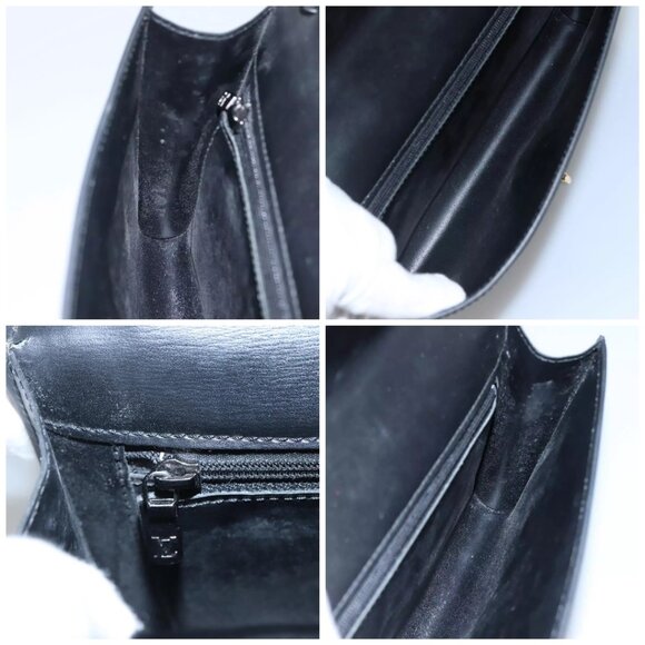 LOUIS VUITTON Epi Pochette Arche Shoulder Bag Black Noir M52572 LV Auth KD014 - Picture 15 of 16